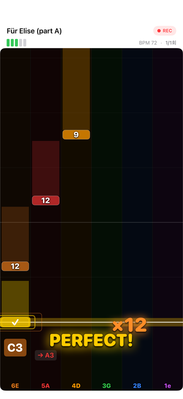 Highway gameplay — Für Elise with PERFECT combo